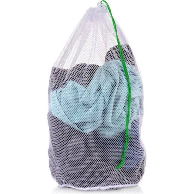 Laundry bag with drawstring for bras and delicate fabrics