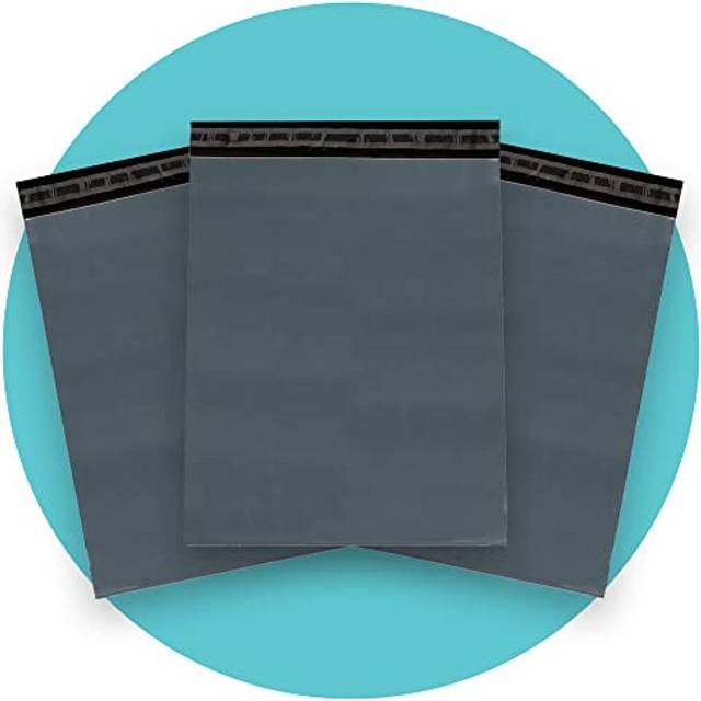 Triplast 12 x 14-Inch Plastic Mailing Postal Bag - Grey (Pack of 200)