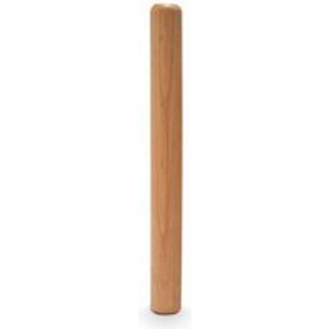 Wooden rolling pins for baking pies Beech wood dough pizza roller, 40 cm long