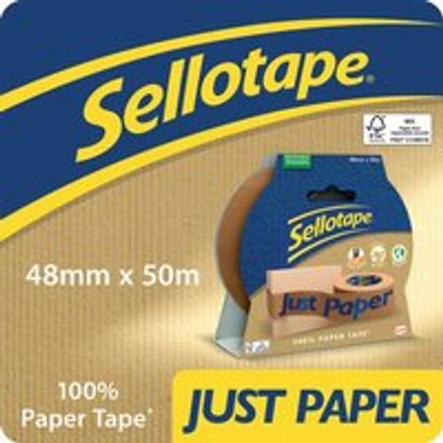 Sellotape Paper Tape 48mm x 50m Brown (Roll) - 2997919