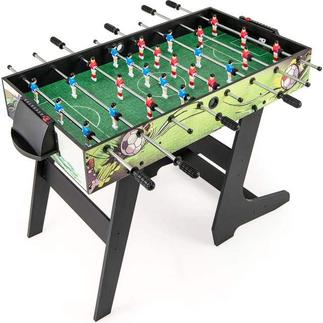 Foosball Table Game Set Soccer Table Game With 2 Footballs-Black