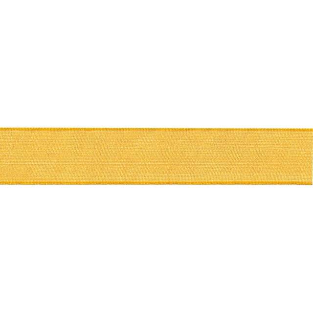 Berisfords 10mm Super Sheer Organza Ribbon - 679 Yellow - per metre