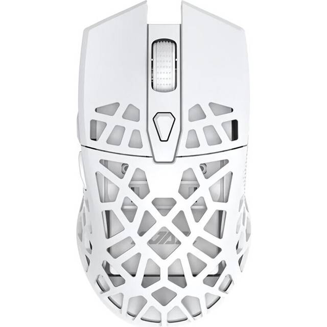 (White) Dual Mode Lightweight Gaming Mouse 16000DPI 6-level Type-C Wired 2.4G Wireless PMW3338 Sensor Rechargeable Gamer Mouse for Desktop Computer La
