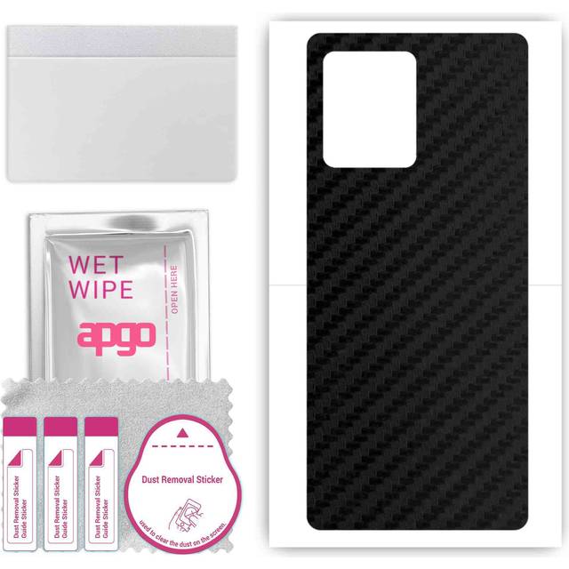 apgo Protective Skin Sticker for the back compatible with Xiaomi Redmi Note 12 Explorer, Wrap Film, Foil, Vinyl - Pattern Matrix