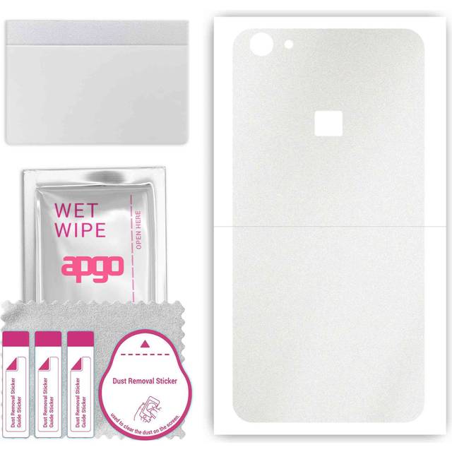 apgo Protective Skin Sticker for the back compatible with vivo X6S, Wrap Film, Foil, Vinyl - Pattern Matte Transparent