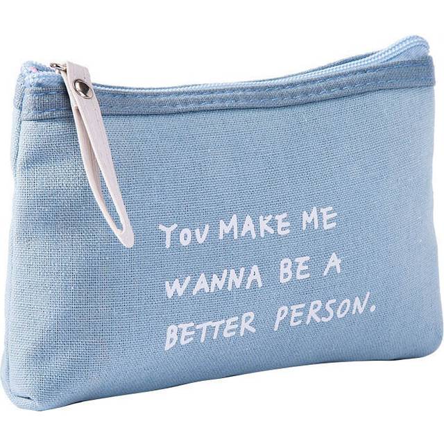 (StyleE) Fashionable Functional Multi Canvas Letter Makeup Bag Zipper Change Phone Bag