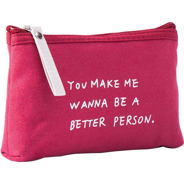 (StyleA) Fashionable Functional Multi Canvas Letter Makeup Bag Zipper Change Phone Bag