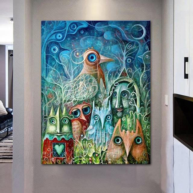 Cross Stitch DIY Diamond Embroidery Abstract Painting Full Round Diamond Painting Mosaic Home Decor 20X30CM