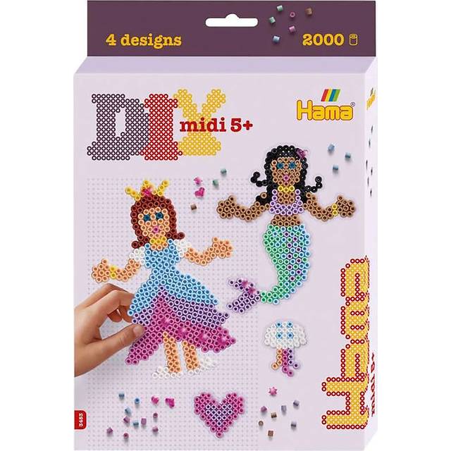 Hama Hanging Box Princess And Mermaid Approx 2000 Beads 4 Designs