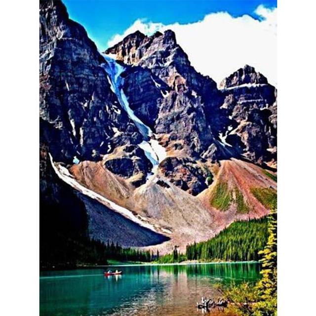 Diamond Painting DIY Diamond Embroidery Of Rhinestone Landscape Waterfall Mountain 20X30CM