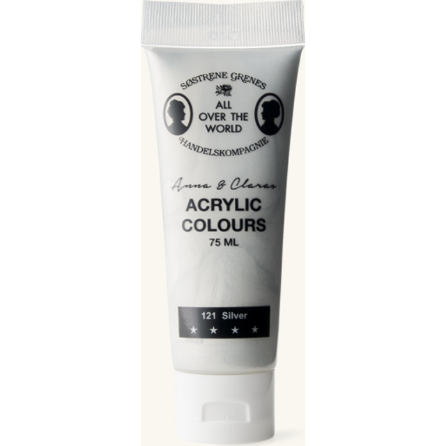 Akrylfärg - 75 ml. - Silver - Søstrene Grene