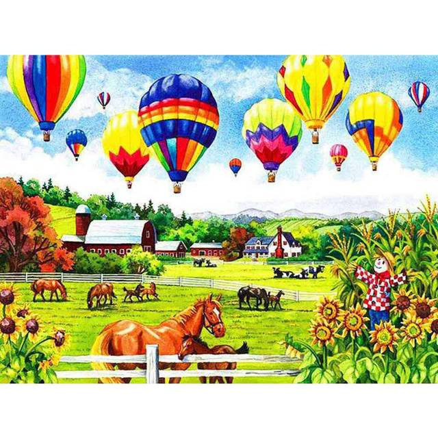 High Quality Handmade Abstract Fabric Group Diamond Painting for Home Decoration 20X30CM