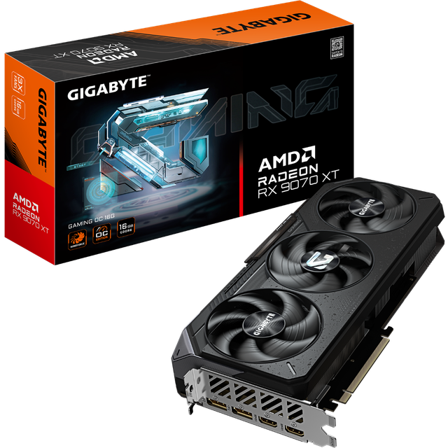 Gigabyte Radeon RX 9070 XT GAMING OC 16G GDDR6 16GB Graphics Card - GV-R9070XTGAMING OC-16GD