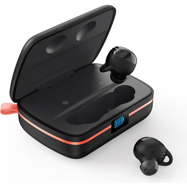 Choetech Wireless TWS Earbuds with Solar Panel & Built-in 2500mAh Powerbank - Black (BH-T05)