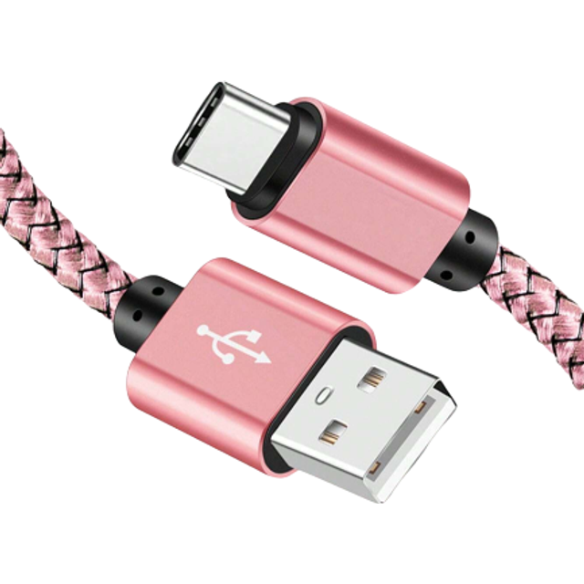 SHEIN 60W USB To Type C Fast Charging Cable, Fast Charge Data Cable Nylon Braided USB A To USB C Charger Cord Compatible With Galaxy S25/S24/S23/S22/S21/S20