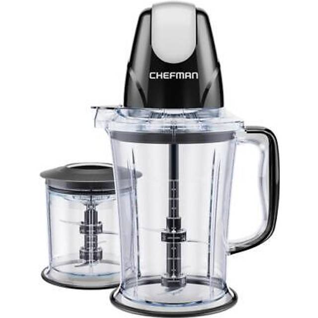 2-in-1 Food Processor and Portable Blender with 400W Motor, 2-Tiered Blade System, Ice Crusher - Ideal for Smoothies, Purees, Chopped Vegetables and