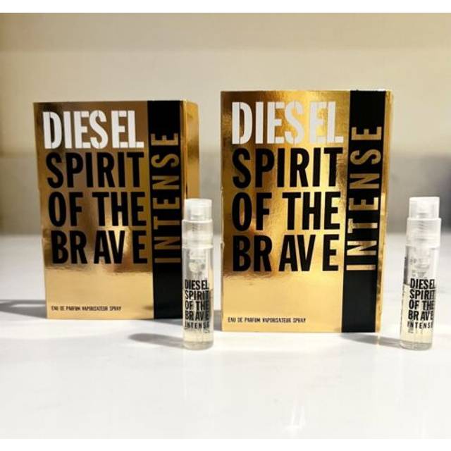 Diesel spirit of the brave intense eau de parfum edp 1.2ml sample spray x 2