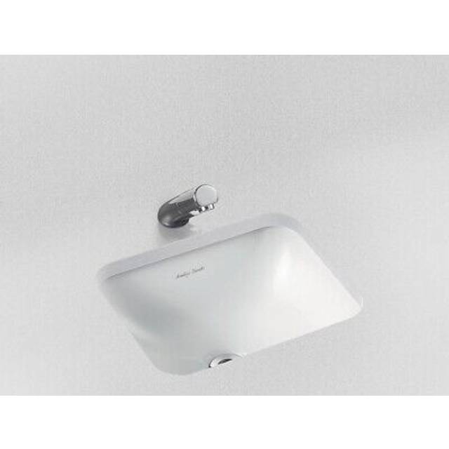 Armitage Shanks Contour 21 Rectangular Under Countertop Basin with Overflow 420mm Wide - 0 Tap Hole