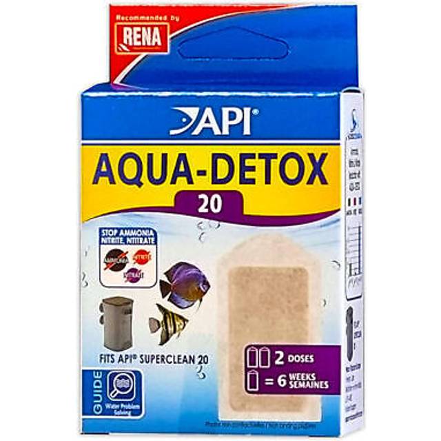 (API Aqua-Detox 20 Filter Media) API Aqua-Detox SuperClean Filter Media Ammonia, Nitrite and Nitrate Remover Fish