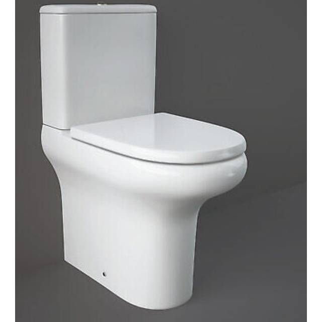 Rak compact deluxe comfort height flush-to-wall close coupled toilet + seat