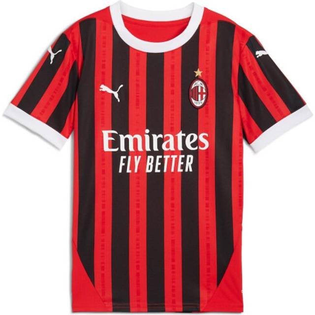 PUMA AC Milan 24/25 Home Jersey Youth, For All Time Red/Black, size 13-14 Youth (13-14 Youth)