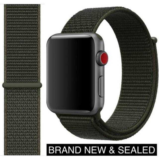 Genuine apple watch nike sport loop band strap cargo khaki 49mm 46mm 45mm