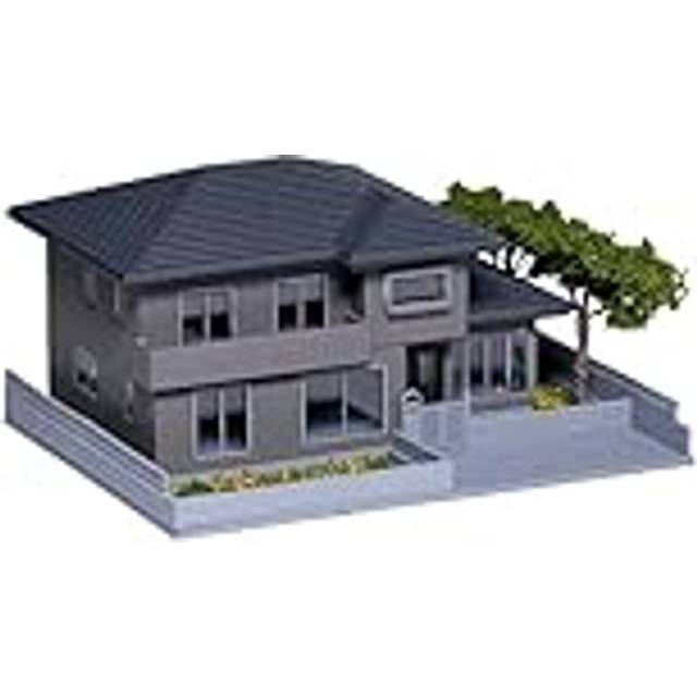KATO N gauge house with garden 1 charcoal gray diorama supplies 23-403D