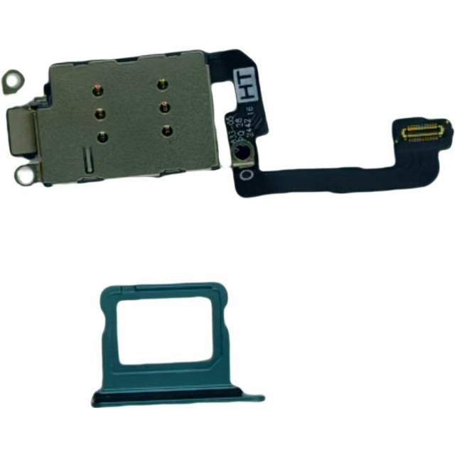 Dual sim reader and sim tray for iphone 16 plus green