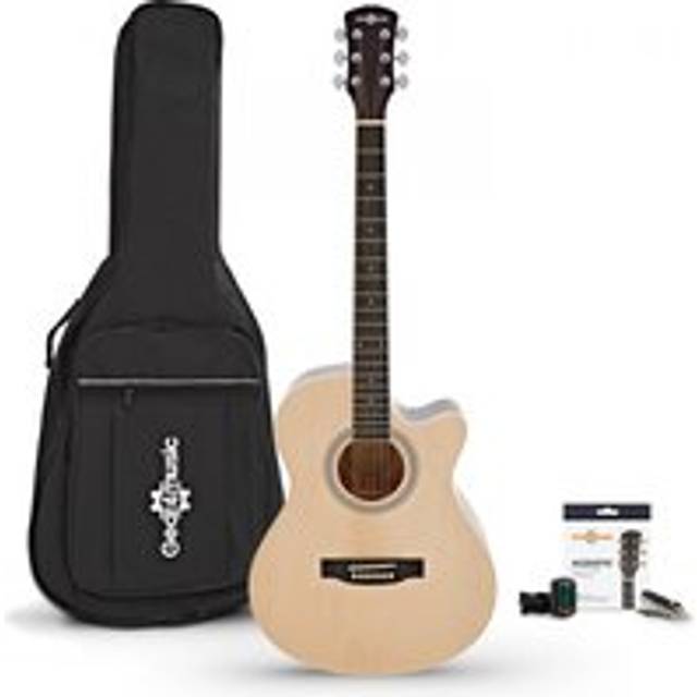 Single Cutaway Acoustic Guitar & Accessory Pack by Gear4music Natural