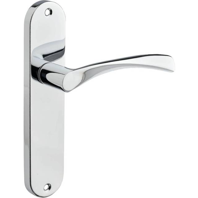 Marvel Polished Chrome Lever Latch Door Handle - 3 Pairs - Silver