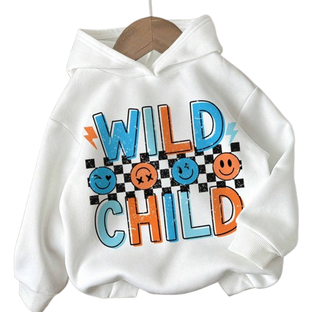 SHEIN Baby Boys Casual Simple Letter Knitted Soft Hoodie Pullover Thickened Sweatshirt, Suitable For Autumn