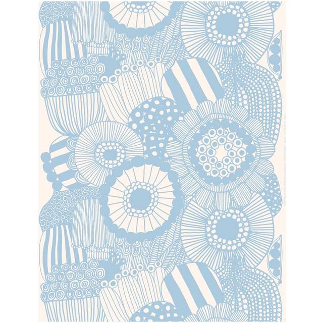 Marimekko Siirtolapuutarha tyg Beige-blå