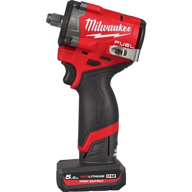 Milwaukee M12FCIWF12G3-502X 12v Cordless 1/2 Drive Stubby Impact Wrenc