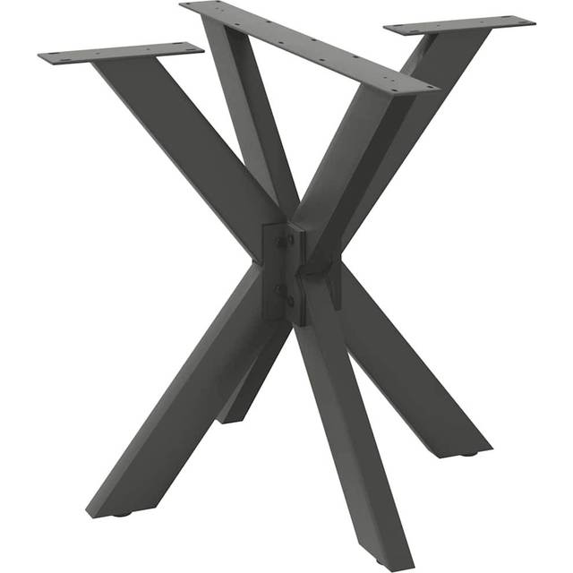 Dining Table Leg Spider Shape Anthracite 85x85x(72-73) cm Steel vidaXL