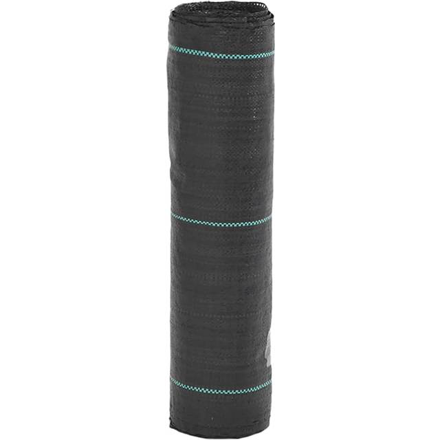 vidaXL Ogräsmatta svart 0,5x25 m PP