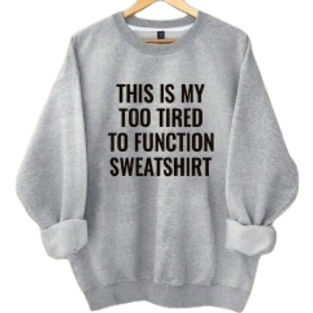 EMERY ROSE Women&#39;s Fashion Sweatshirt Slogan Letters Pattern Printed Round Neck Sweatshirt,Long Sleeve Tops