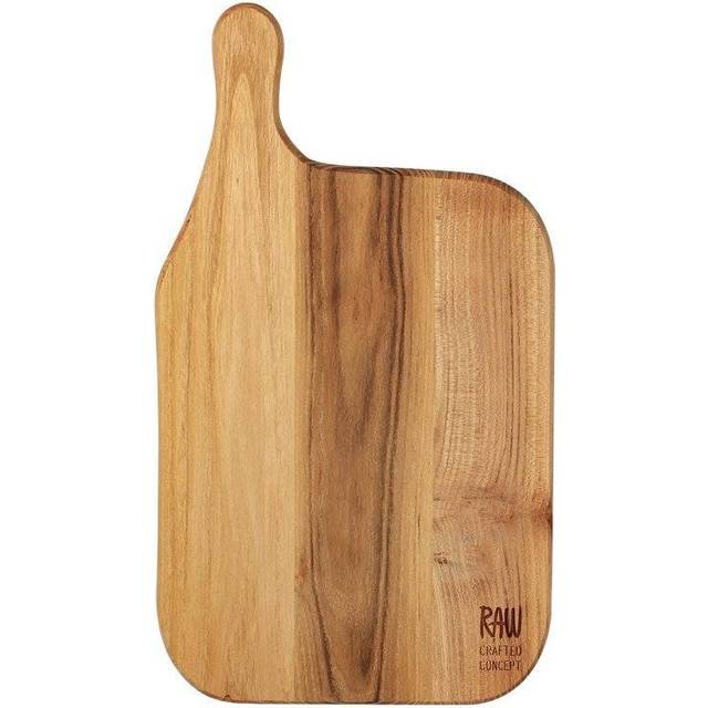 Raw Teak Cutting Board, 32x15 cm