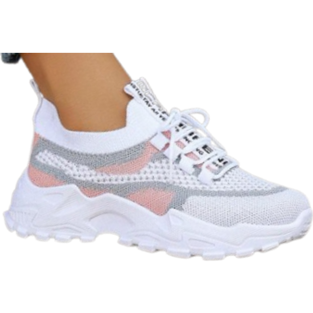 ZOSIVC Women Summer Breathable Mesh Shoes, Low-Cut Colorblock Casual Shoes, Comfortable Sports Running Shoes