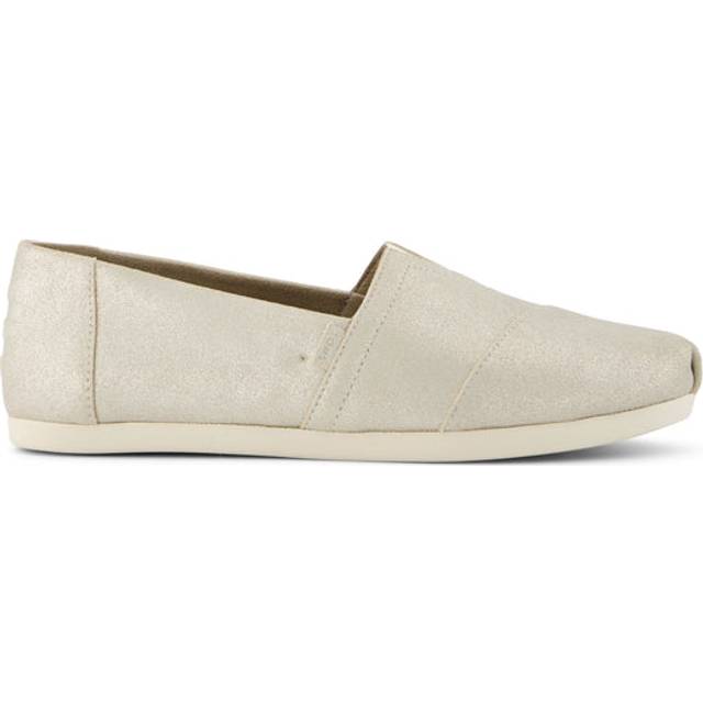 TOMS Womens Alpargata Slip Ons Champagne Metallic Multi, 3