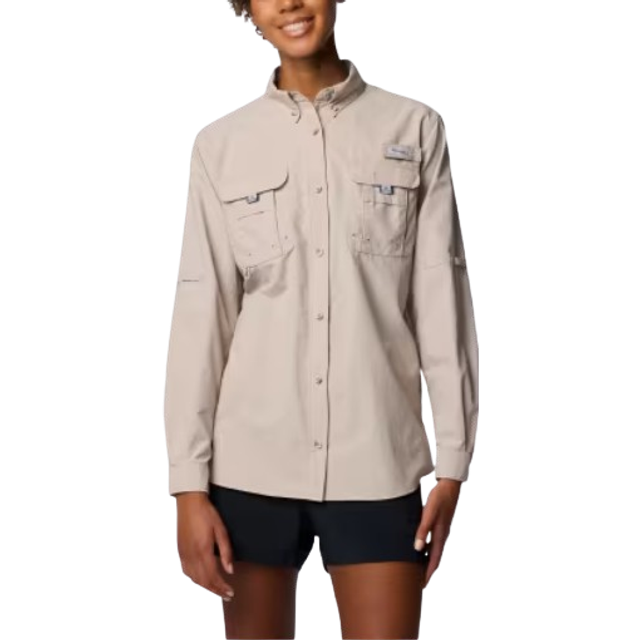 Columbia Women's PFG Bahama II Long Sleeve Shirt- - White (XXL)