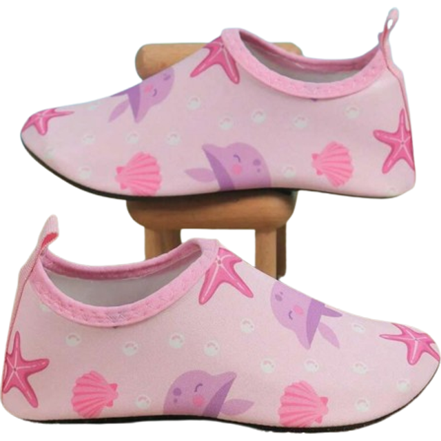 SHEIN 1 Pair Kids&#39; Summer Water Shoes Outdoor Aqua Shoes Yoga Shoes Cartoon Anti-Slip Breathable Beach Shoes Training Shoes