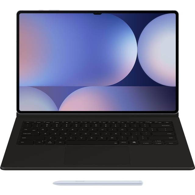 Samsung EF-DX925 - Tangentbord och foliefodral (bokomslag) - AI-nyckel - med pekdyna - trådlös - POGO pin, Bluetooth - svart tangentbord, svart fodral - för Galaxy Tab S10 Ultra, Tab S9 Ultra