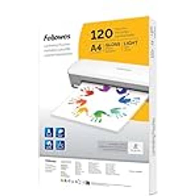 120pk A4 Laminating Pouches, Glossy Finish, 120 Sheets - Ideal for Notices and Photos - Amazon Exclusive