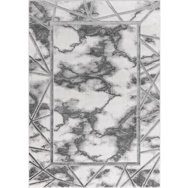 Abstract Indoor / Outdoor Area Rug - Grey (Rectangle 200 x 290cm)