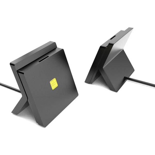 USB 2.0 Smart Card Reader 2-in-1 CAC ID SIM Card Reader