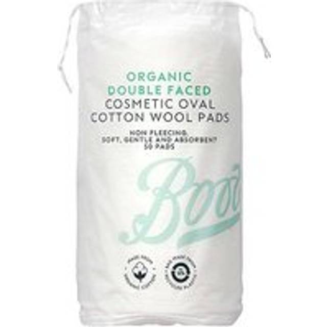 Organic Double Faced Cosmetic Oval Cotton Wool Pads 50 pads