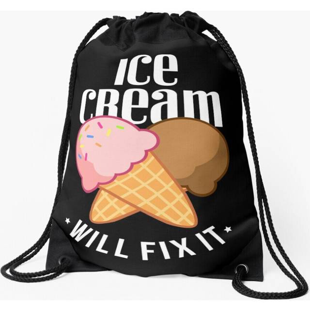 Drawstring Bag Ice Cream will Fix It Sport Gym Shoe Backpack
