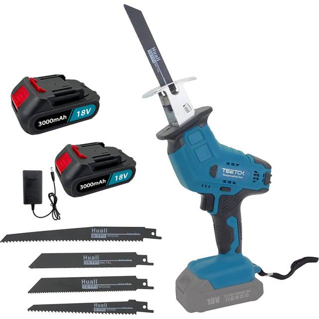 2Battery 5.5A Small Reciprocating Saw Saber+4Blades-Makita Compatible