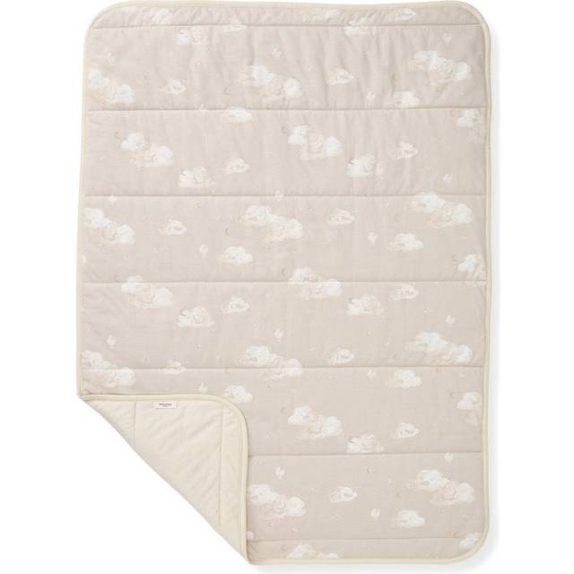 Burt's Bees Baby Newborn Essentials Reversible Quilt Blanket  100% Organic Cotton Crib Blanket  30 x 40 Inch