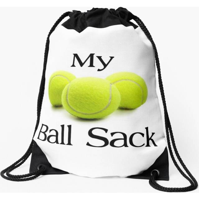 Drawstring Bag Tennis Player Coach Gifts - My Ball Sack Funny Gift Ideas for Coaches Sport Gym Shoe Backpack
